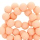 Acrylic beads 6mm Matt Peach blush
